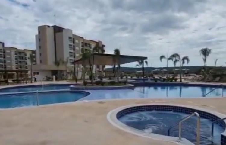 Praias Do Lago Eco Resort Apto 5 Pessoas N406 N407 카우다스노바스 외부 사진