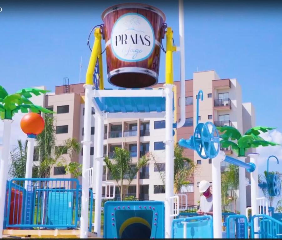 Praias Do Lago Eco Resort Apto 5 Pessoas N406 N407 카우다스노바스 외부 사진