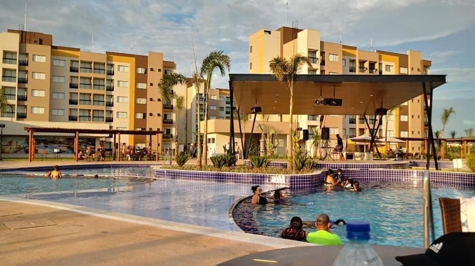 Praias Do Lago Eco Resort Apto 5 Pessoas N406 N407 카우다스노바스 외부 사진