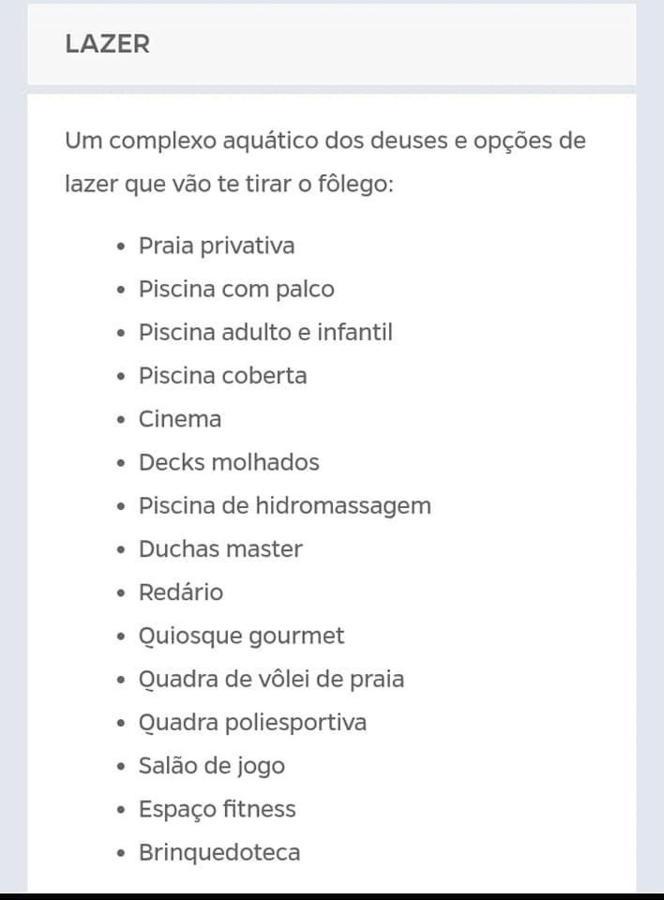 Praias Do Lago Eco Resort Apto 5 Pessoas N406 N407 카우다스노바스 외부 사진